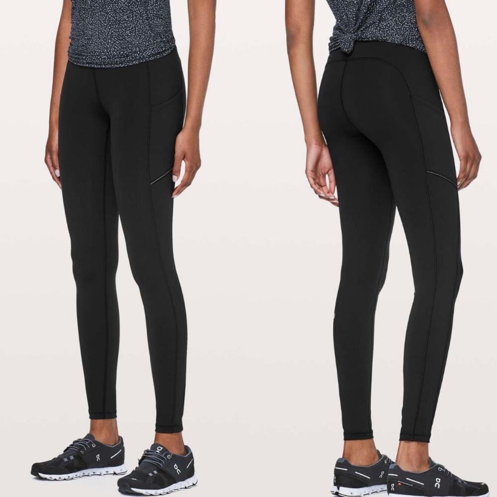 Lululemon Speed Up Tight inseam 28 Full On Luxtreme Black Size 2 EUC